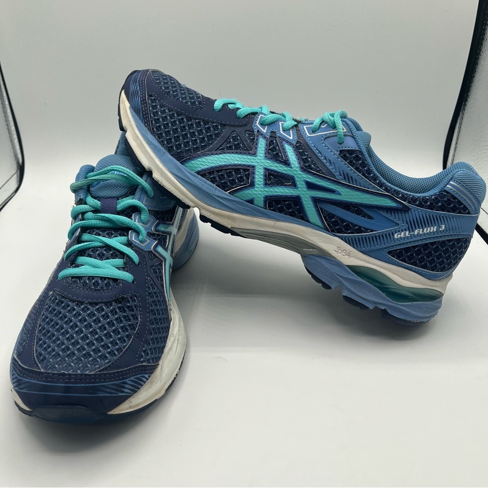 Asics Gel-Flux Women's Size 10 Blue Running Athletic Shoes T664q